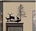 BestPricedDecals DEER FAMILY WITH TREE ~ WALL DECAL, LARGE 22" x 27"