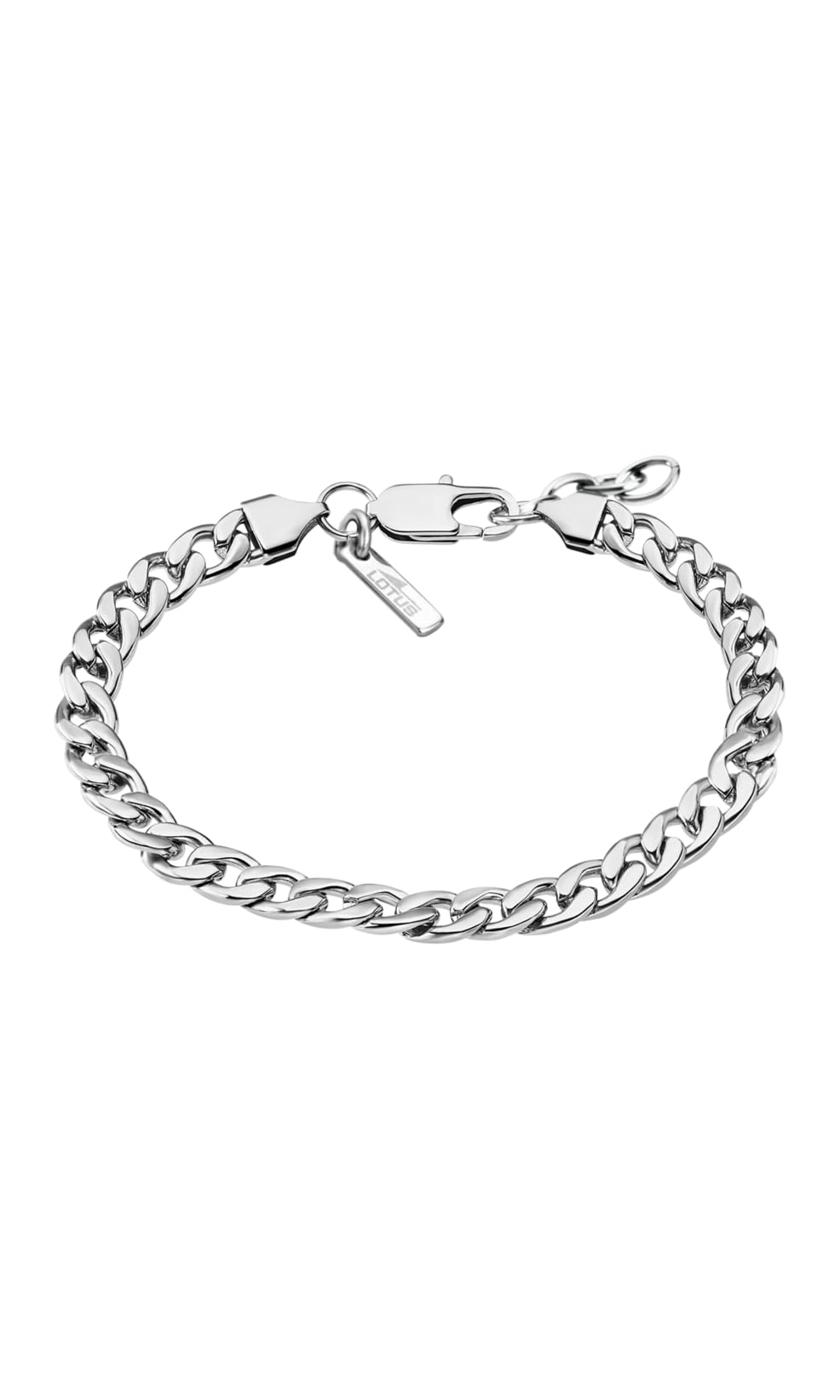 Lotus Style Bracelet modèle LS1935-2/1 de la collection Men In Black en acier pour homme, No aplica, Argent, Sans_gemme