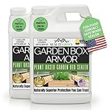 Garden Box Sealer | FDA Food Contact Safe Plant-Based Wood Sealant for Raised Bed, Planter & Pet House. Protects All Wood Types from Water & Weather Damage |