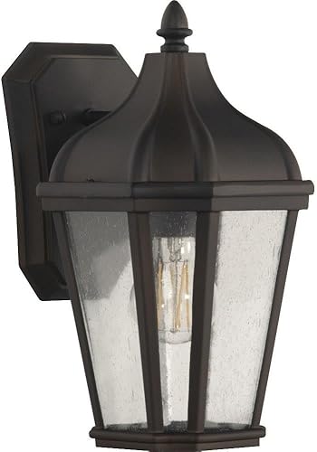 Miniatura 9 de Craftmade ZA3014-TB Briarwick - Soporte de pared para exteriores de vidrio semillado, 2 luces, 120 vatios totales, 15 pulgadas de alto x 7 pulgadas