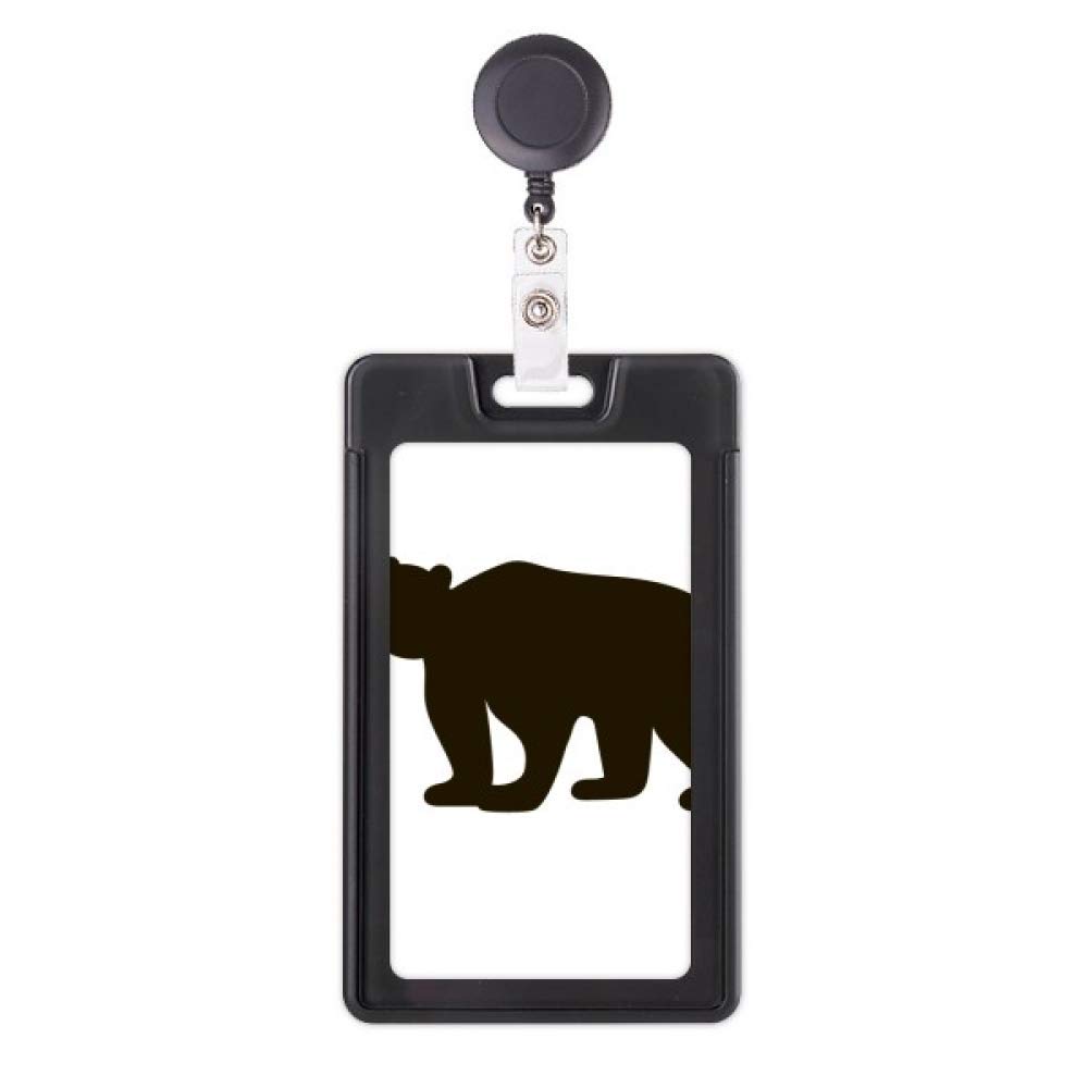 Porte-badge rétractable ours noir pour ne plus perdre son pass - 5