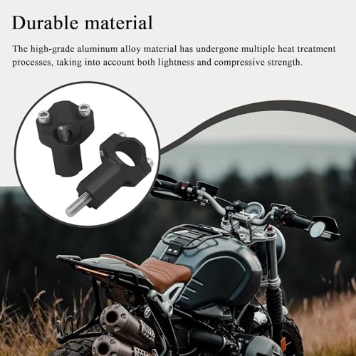 Elevadores de manillar con abrazadera gruesa de aluminio para motocicleta 7
