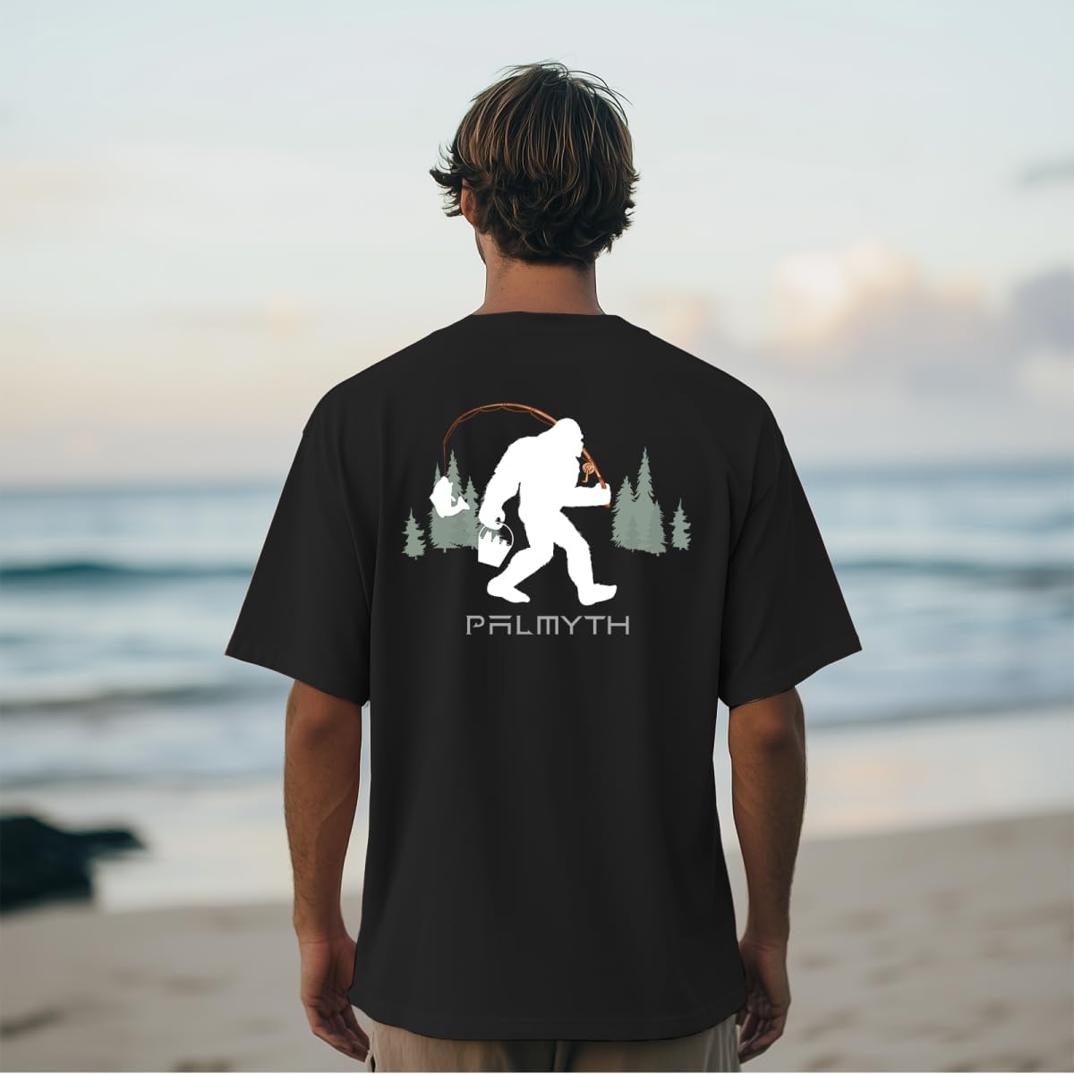 Palmyth Fishing Shirts for Men Sun Protection Shirts Short Sleeve UPF 50+ T-Shirt Tee Quick Dry - Image 3