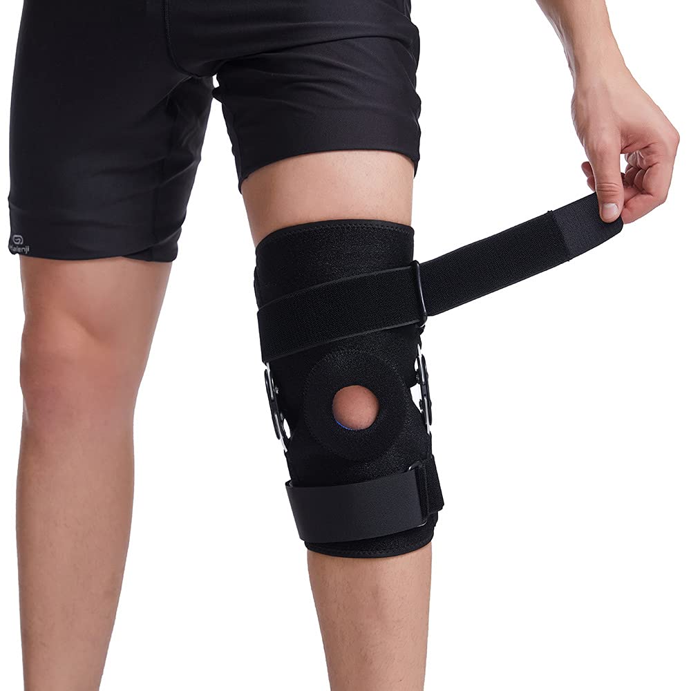 Tutore di Supporto per Ginocchio, Tutore di Supporto per Ginocchio A Compressione Regolabile per Uomini E Donne, Stabilizzatori per Ginocchio per Lesioni al Menisco, Dolore al Gin,for Men