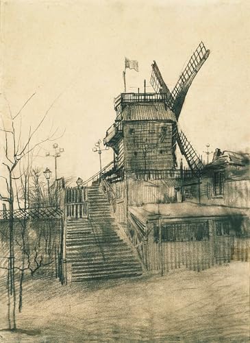 Toile Vincent Van Gogh Moulin de la Galette 60x90cm pour réchauffer vos murs