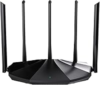 Tenda RX2 Pro WiFi 6 AX1500 Dual Band Gigabit Router - Long Range 5x6dBi Antennas, 4GB Ports, WPA3, Parental Controls for Home