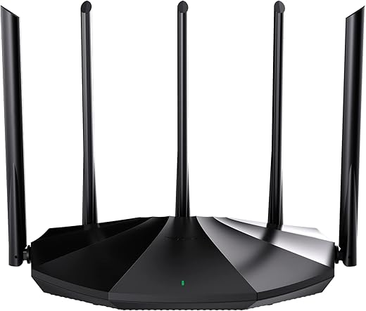Tenda WiFi 6 Router for Home, AX1500 Dual Band Gigabit Router for Wireless Internet, Long Range Coverage with 5 * 6dBi High-Gain Antennas, 4…