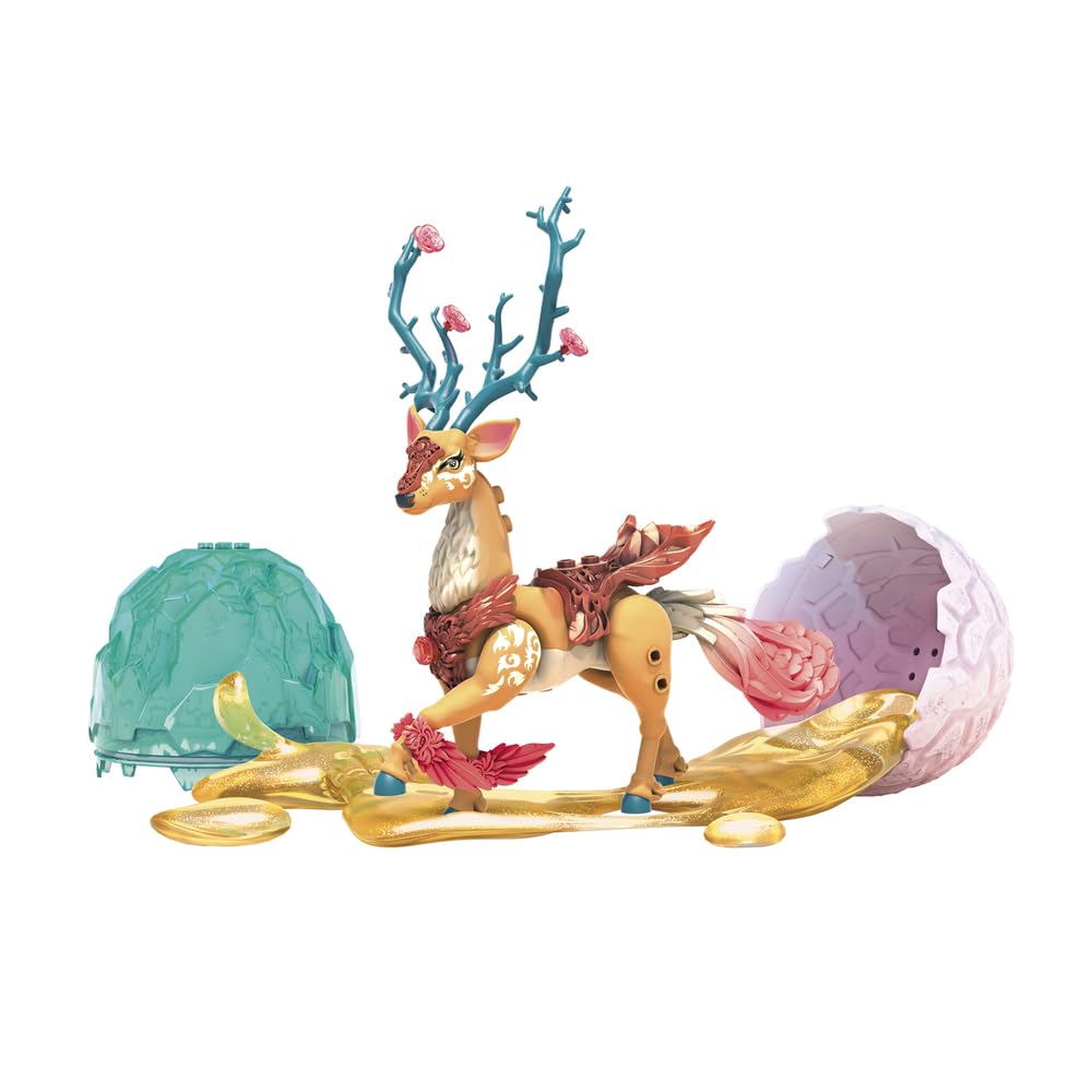 Mega Construx Crystal Creatures Blind Egg - Rosestone ~ Noble Deer Like Creature ~ Unopened, Identifed, Mystery Egg ~ Series 1