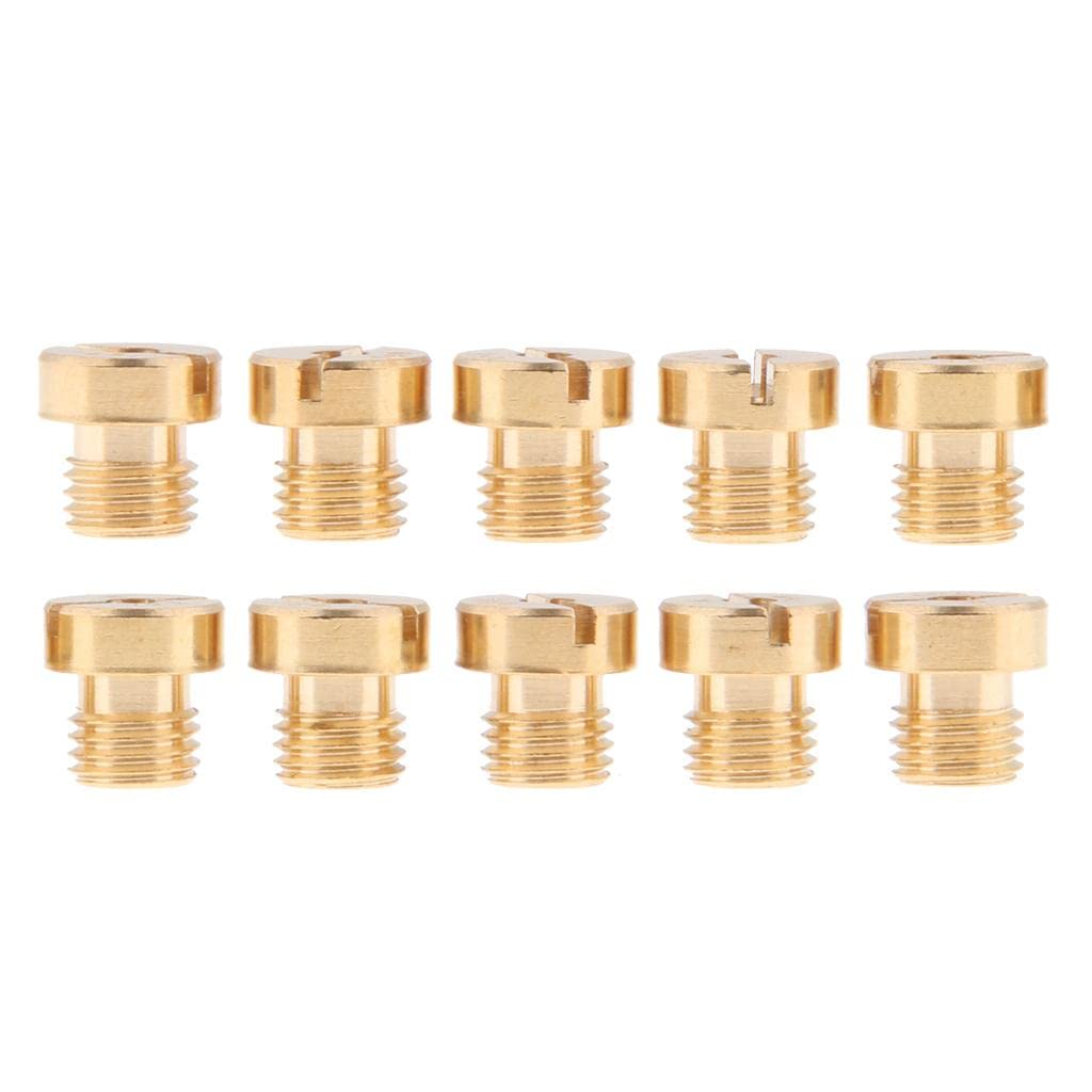 Fashion My Day 10Pcs M6 Motorcycle Carburetor Main Jet 128-150 Carb Injectors Nozzle Kit-image-29