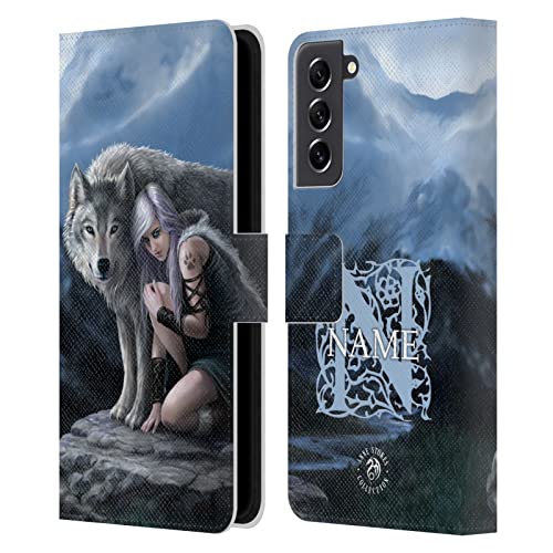Coque en Cuir Samsung S21 FE 5G Anne Stokes Étui Portefeuille Idéal pour le Bureau