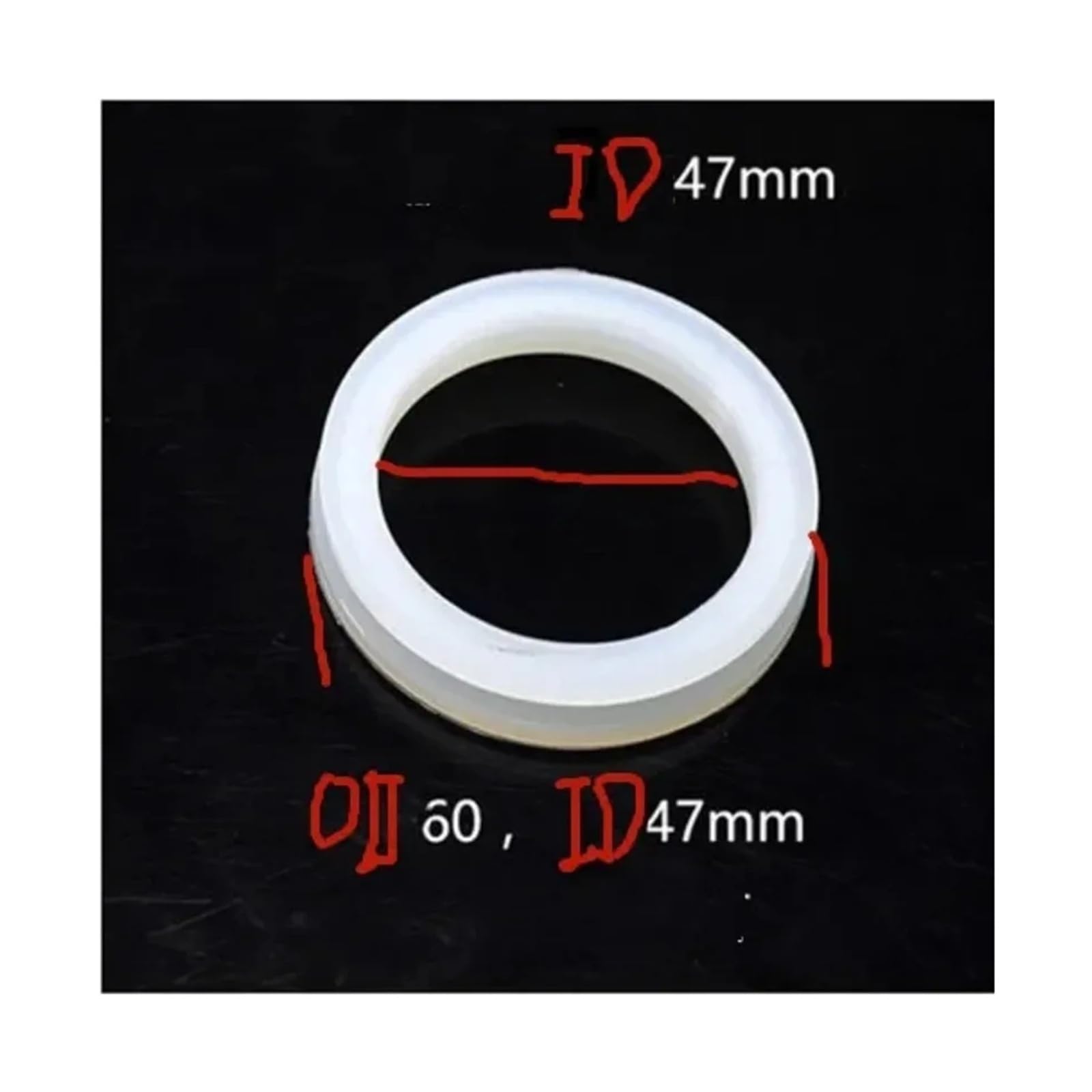 Anillo redondo de sellado de gel de sílice de silicona 20 piezas for calentador de agua solar, tubo de vacío, anillo de goma de silicona, junta de goma de sellado(Ivory)