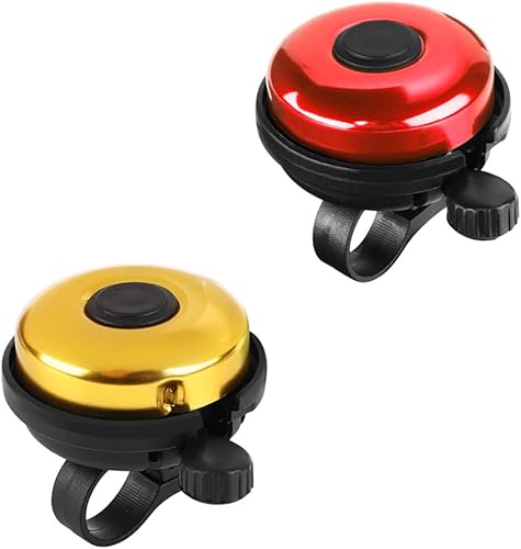 Vista 25 de Accmor Campana de Bicicleta Clásica, Campana de Bicicleta de Aluminio, Campana de Bicicleta de Sonido Fuerte Nítido y Claro para Adultos y Niños