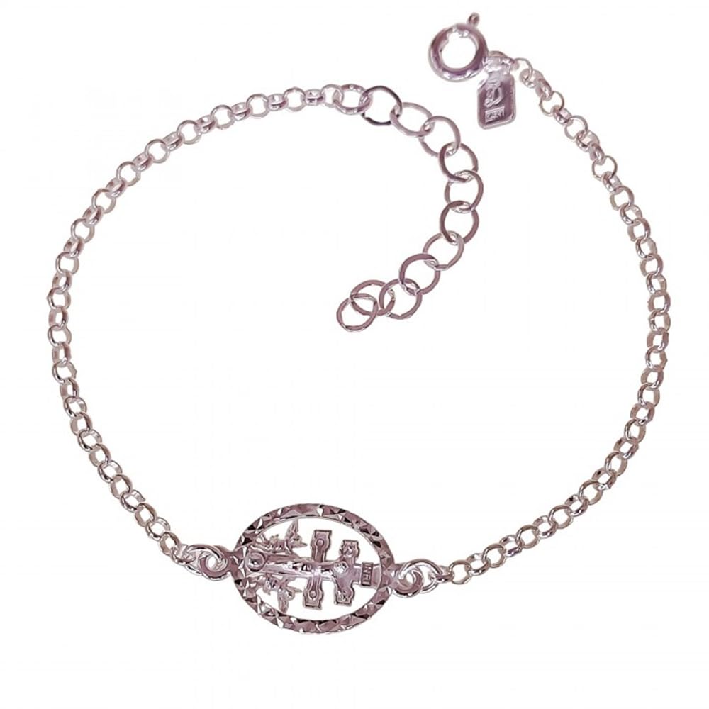Bracciale Croce Di Caravaca In Argento Sterling 925 – Con Catena Adattabile, Regalo In Scatola Premium - 5