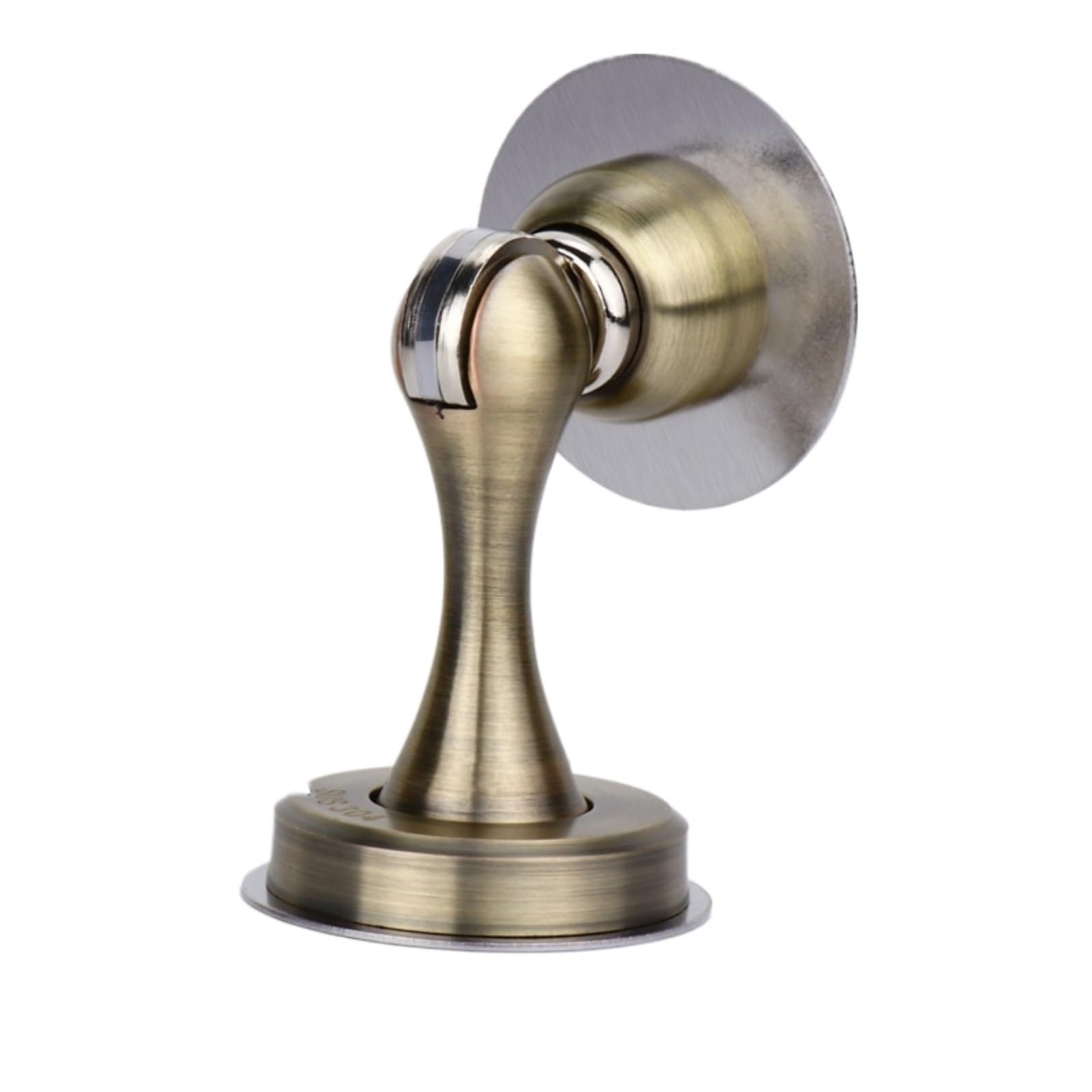 Luercher Bronze Door Stop Door Stopper Magnetic Door Stop Stainless Steel Magnetic Door Catch No Drilling Screws 3M Adhesive Tape(Bronze)