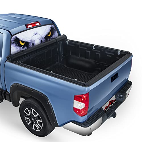 North Mountain Soft Roll Up Truck Tonneau Cover For Dodge Ram 5.7Ft Truck Bed/Fits 2009-2018 Ram 1500; 2010-2018 Ram 2500; 2019-2022 Dodge Ram Classis Body 5.7Ft Pickup Truck Bed (67.4") #TOP2
