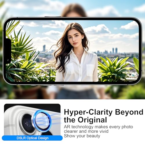 TGLAN for iPhone 17 Pro Max/17 Pro Camera Lens Protector,Silver - image 4