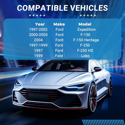 Image of Brake Pads Rear Set Compatible with Ford Expedition F-150 F-250 HD Lobo Heritage, Lincoln Navigator Automotive Replacement Rear Brakes Semi-Metallic D1096