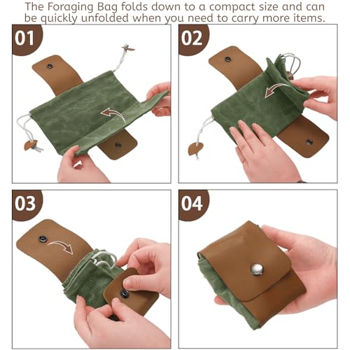 Youeon Waxed Canvas Foraging Set