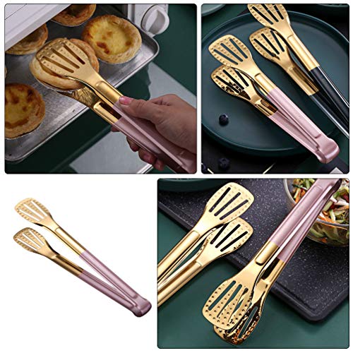 Yardwe Pinças de Aço Inoxidável Buffet Servindo Utensílios de CHURRASCO Tongs Salada Servindo Pinças