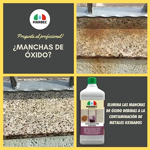 Quitamanchas de óxido líquido concentrado para pavimentos Marbec 5LT 4