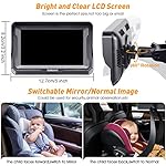 DoHonest Baby Car Camera HD 1080P - Rear-Facing Car Baby Monitor with Night Vision, Adjustable View Angle, Easy Setup, Anti-Glare Display, Safety for Kids & Infants - Image 4