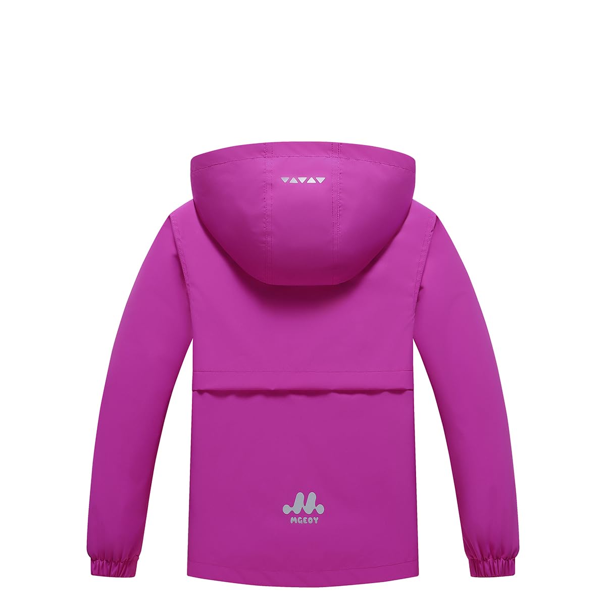 Veste coupe-vent à capuche pour garçons et filles, manteau de pluie doublé en polaire pour enfants, 5-16 ans