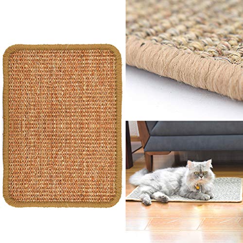 Popetpop tapete arranhador para gatos com sisal, raspador de gatos para gatos e animais de estimação