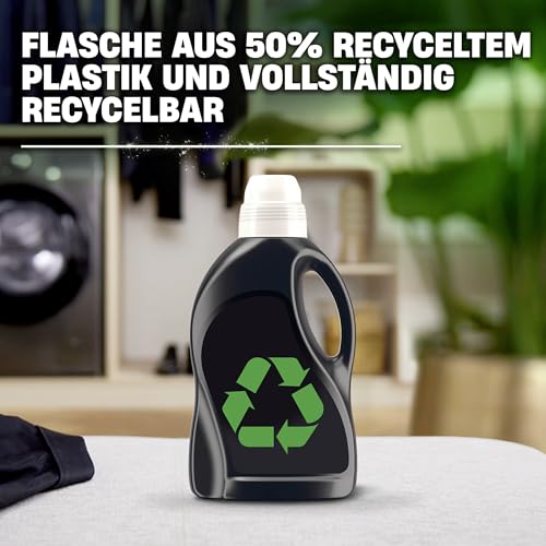 Perwoll Renew Black Waschmittel (27 Waschladungen), Feinwaschmittel reinigt sanft und erneuert dunkle Farben und Fasern, für alle dunklen Textilien, mit Dreifach-Renew-Technologie 5