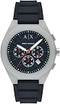 A|X ARMANI EXCHANGE Men's Chronograph Black Silicone Band Watch (Model: AX4161)