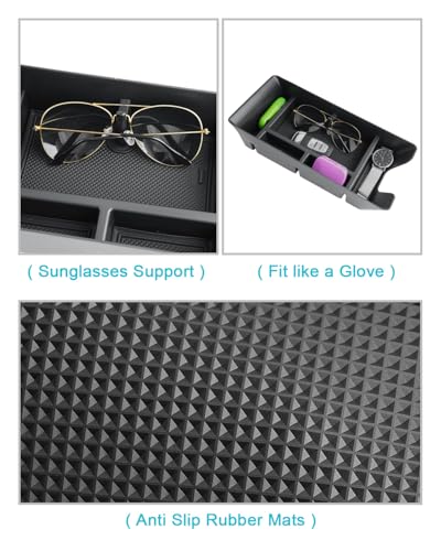 Image of CDEFG 2Pcs for 2025 2026 Toyota Camry Center Console Organizer for 2025 2026 Toyota Camry Accessories Middle Console Organizer Armrest Storage Box & Cup Holder