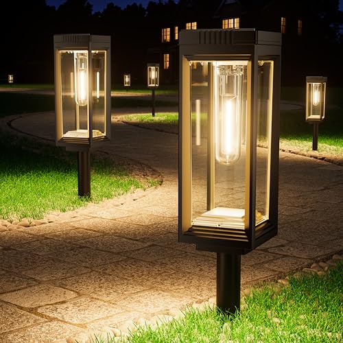 WdtPro Bright Solar Pathway Lights Outdoor, 8 Pack Solar Powered Garden Lights Waterproof, Auto...
