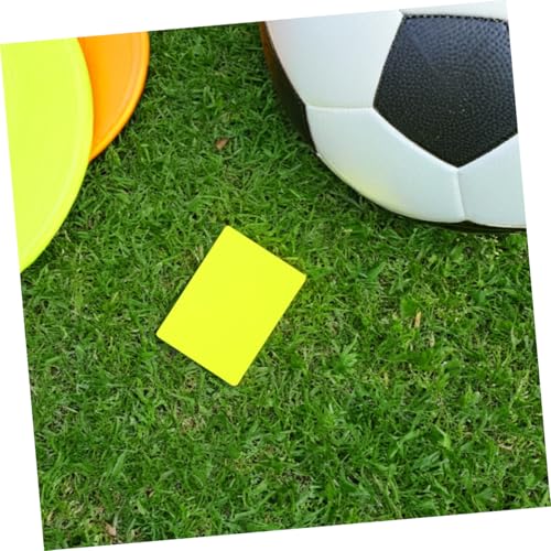 Tarjetas de árbitro para fútbol Toyvian roja y amarilla miniatura 5