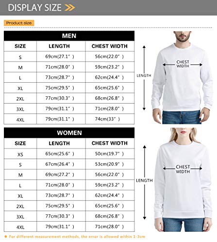 Amzbeauty Men's Sweatshirt Solid Crewneck Pullover, Size Xs-4Xl Light Purple #TOP3