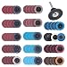DRILLPRO 70Pcs Sanding Discs Set, 2 inch Roloc Quick Change Discs with 1/4 inch holder, Surface Conditioning Discs for Die Grinder Surface Strip Grind Polish Burr Finish Rust Paint Removal(Updated)
