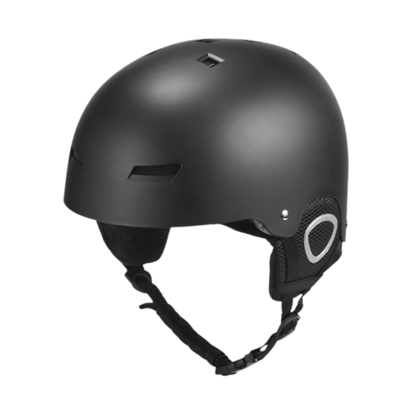 Kask narciarski męski damski kask snowboardowy do jazdy na deskorolce wspinaczka skałkowa jazda na rowerze czarny M