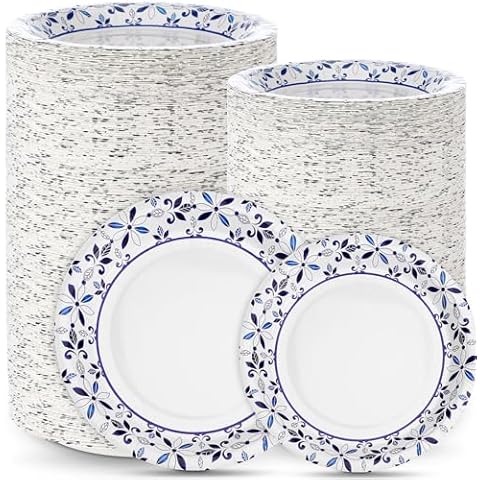 Maxcheck 300 Pcs Heavy Duty Paper Plates Cover