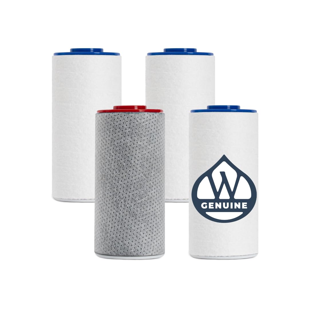 Weddell Duo-Duschfilter-Ersatzkartuschen, komplettes Set + extra Filter, NSF-zertifizierter Duschfilter, entfernt Chlor, PFAS, Partikel, klinisch getestet für gesündere Haut und Haar (3+1)
