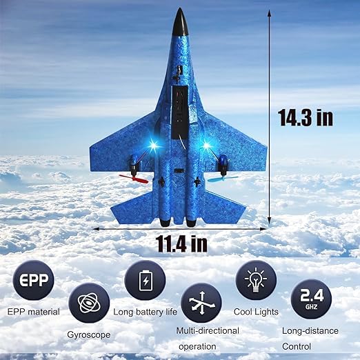 RIDDHU MART Remote Control Airplane Glider for Kids & Adults 2