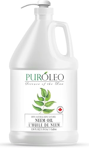 PUROLEO NEEM - Aceite de neem 100% puro y natural para uso multiusos, aceite de neem extraído de NEEM Plante libre de productos químicos