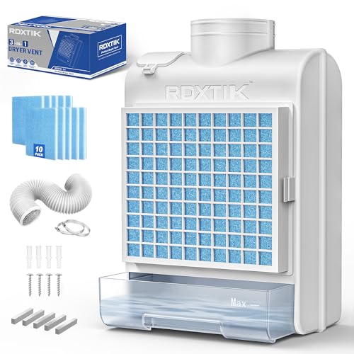 RDXTIK 3-in-1 Indoor Dryer Vent Kit, 10 Pcs...