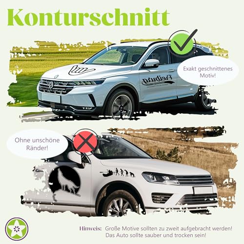Kiwistar - Autoaufkleber - Flieder - 13,5x10cm Hasen Piktogramm - Häschen - Kaninchen - Heckscheibe Auto Aufkleber wetterfest für Kfz LKW Mofa Truck - Sticker außen selbstklebend Tuning Zubehör für