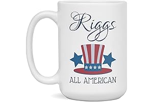 Riggs All American Star Spangled Uncle Sam Personalized Name Gift Mug