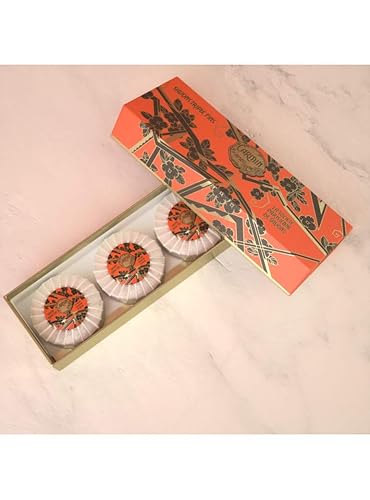 Miniatura 2 de Jabón CARMIN (jengibre, sándalo)  Paquete de tres  Hecho en Francia  Jabón francés tradicional  Envuelto a mano  3 barras de 3.4 onzas