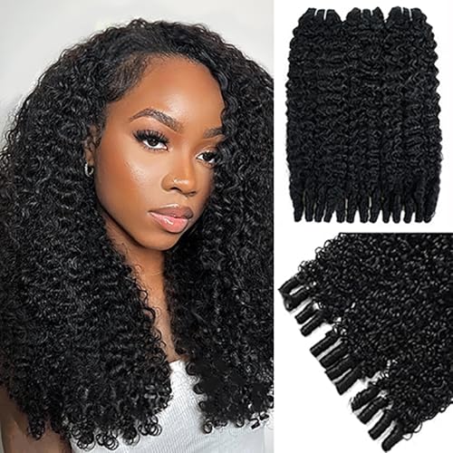 PHIPORNACI 15A Raw Burmese Curly Bundles Human...