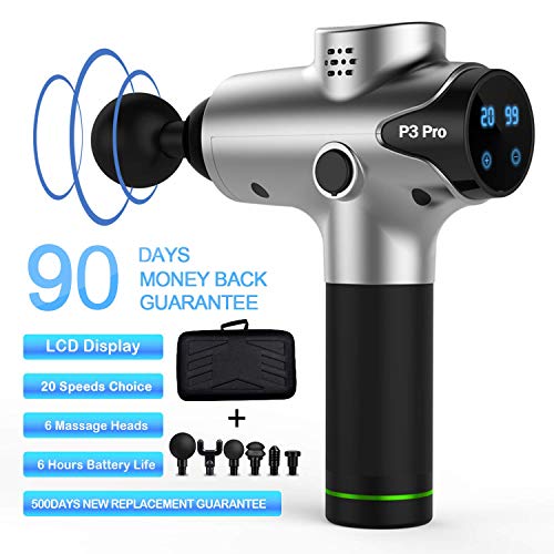 Massage Gun Deep Tissue Percussion Muscle Massager for Pain Relief, Handheld Electric Body