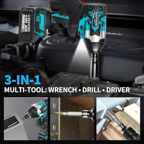 SFESGRER 1180Ft-lbs 3-in-1 Impact Wrench