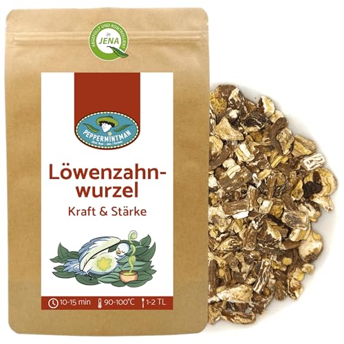 PEPPERMINTMAN - Löwenzahnwurzel Premium Qualität Schonend Getrocknet und Geschnitten Ideal als Tee (250 Gramm)
