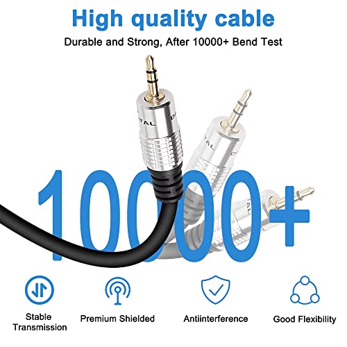 Cable divisor 3.5mm a dual 6.35mm Y 50 cm miniatura 5
