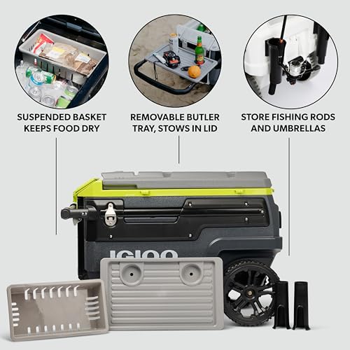 Image of Igloo Trailmate Journey 70Qt Wheeled Cooler | Insulated Hard Shell Ice Chest