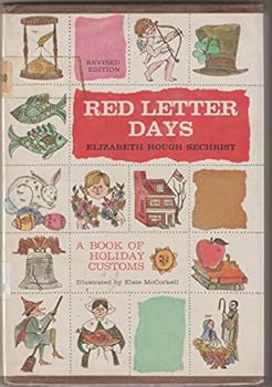 Hardcover Red Letter Days - a Book of Holiday Customs Book